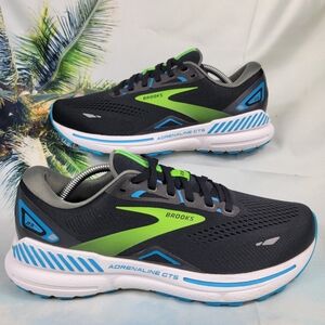 Brooks Adrenaline GTS 23 Black Hawaiian Ocean Green Mens 8